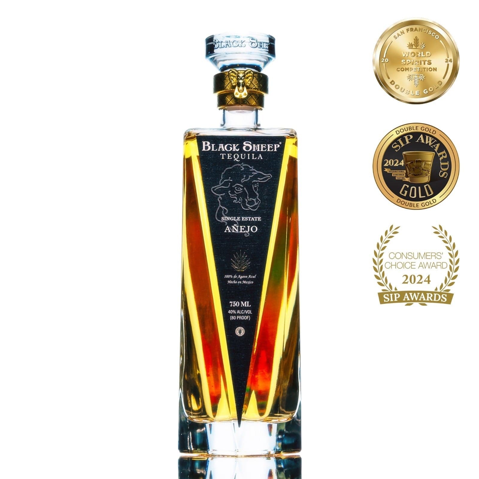 Black Sheep Tequila Anejo view 2